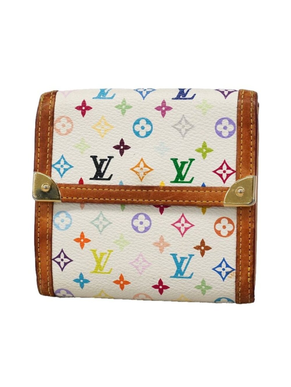 Louis Vuitton Trifold Wallet Monogram Multicolor Porte Monnaie Billets Cartes